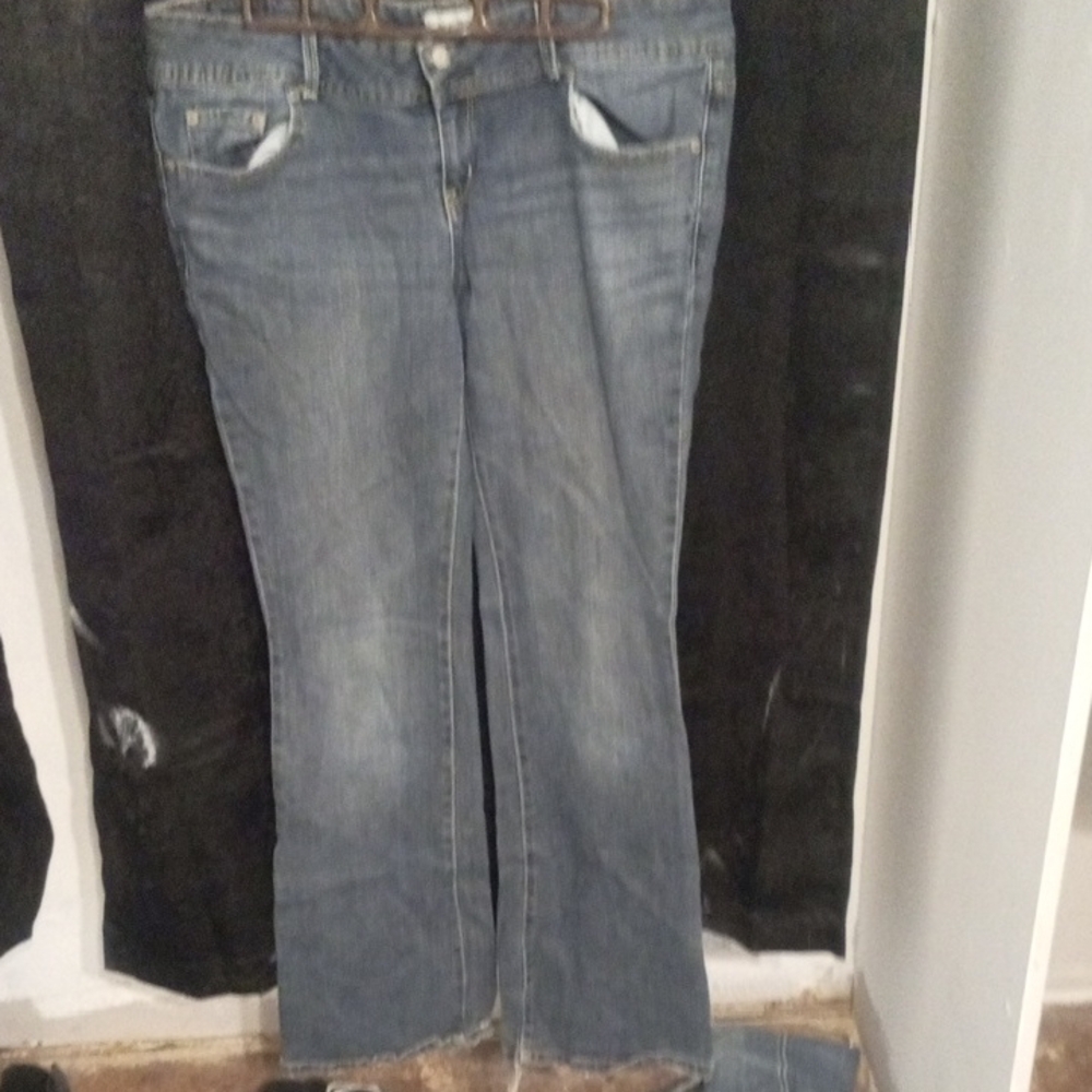 Aeropostale Flare Wide Leg Jeans - Classic Blue